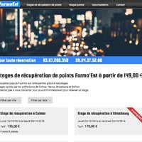 Capture d'écran : Forma Est vente en ligne